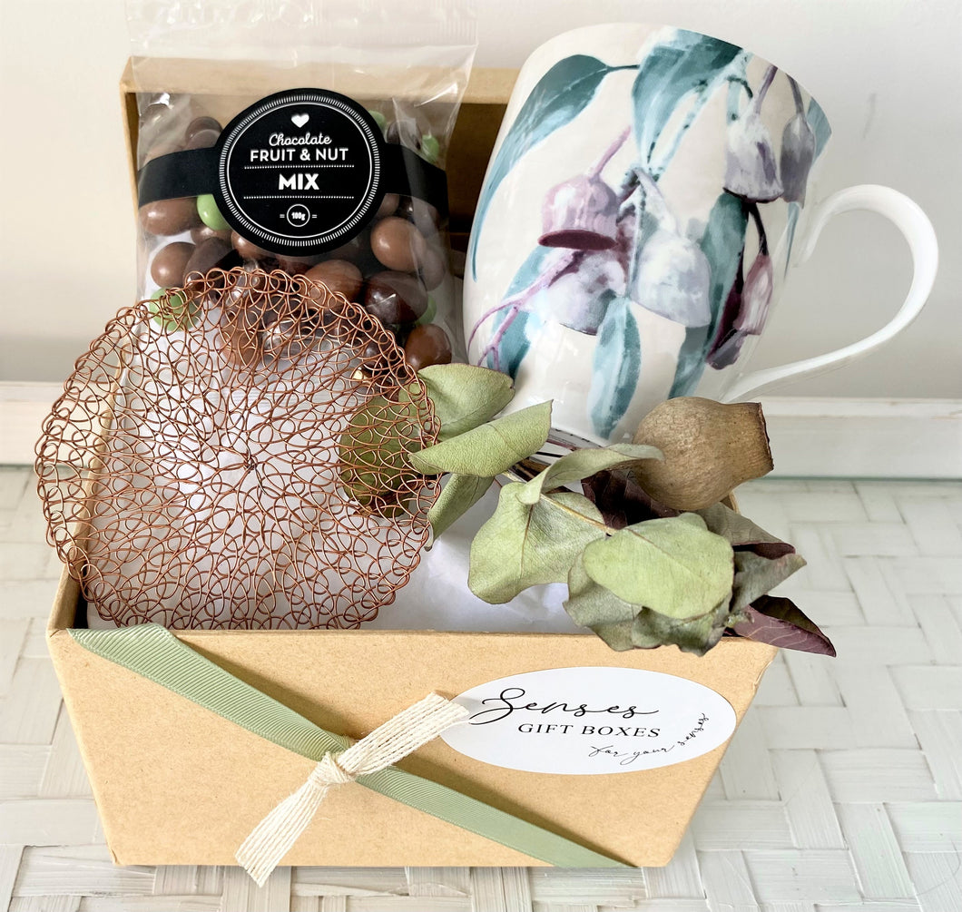 Mug Coaster & Chocolate Gift Box Hamper Thank You, Thinking Of You, Birthday Small