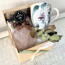 Load image into Gallery viewer, Mug Coaster &amp; Chocolate Gift Box Hamper Thank You, Thinking Of You, Birthday Small
