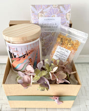 Load image into Gallery viewer, Think Happy Candle Positive Gift Box Pamper Hamper Care Pack Get Well Medium
